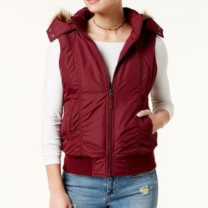 Two puffer vests